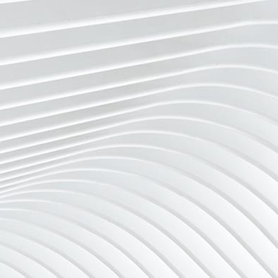 abstract of white curved architectural detail