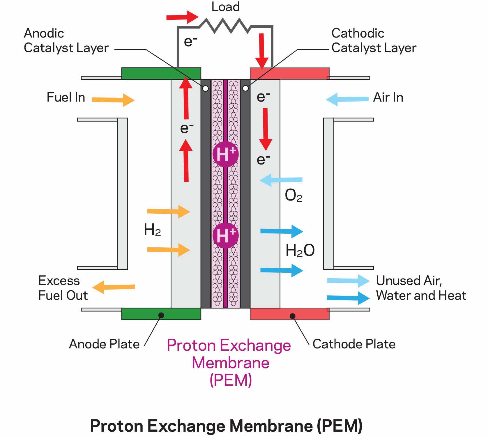 An image for a fuel cell diagram (PEM).